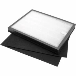 Vhbw Filter-Set Kompatibel Mit Rowenta Intense Pure Air PU2120 - Ersatz Für Rowenta XD6040FO, XD6040, H10 (2x Aktivkohlefilter + 1x HEPA-Filter)