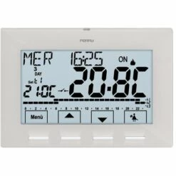 Perry Weißer WanduhrThermostat Perry 1CRCR029B