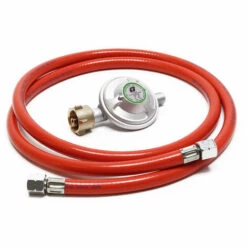 WILTEC Druckminderer Auf 50mbar Mit 150cm Propanschlauch Für Gaszylinder Mit 21,8x1,14L