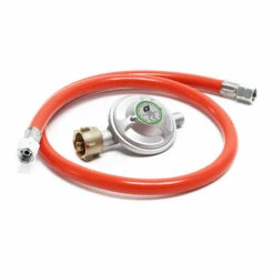 WILTEC Druckminderer Auf 50mbar Mit 80cm Propanschlauch Für Gaszylinder Mit 21,8x1,14L