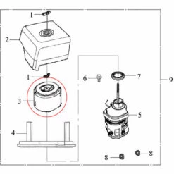 Ersatzteil Für LIFAN Benzinmotor 9 PS Luftfilter Und Luftfiltereinsatz -Motoren für Gartenwerkzeug Verkäufe 2388495 4