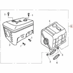 Ersatzteil Für LIFAN Benzinmotor 6,5 PS Schalldämpfer -Motoren für Gartenwerkzeug Verkäufe 2389814 3