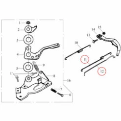 WILTEC Ersatzteil Für Benzinmotor 6,5 PS Drehzahlregler Gestänge Und Feder -Motoren für Gartenwerkzeug Verkäufe 2390120 3