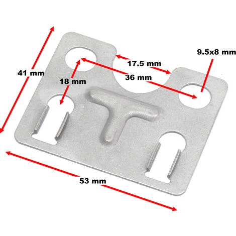 WILTEC Ersatzteil Für Benzinmotor 13 PS Ventilführungsplatte 4 WILTEC Ersatzteil Für Benzinmotor 13 PS Ventilführungsplatte – Bild 2