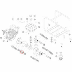 Ersatzteil Für LIFAN 50WG Benzin Wasserpumpe Pumpenlaufrad -Motoren für Gartenwerkzeug Verkäufe 2391060 3