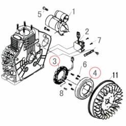 UNITEDPOWER Ersatzteil Für LIFAN 186 Dieselmotor 10 PS Lichtmaschine -Motoren für Gartenwerkzeug Verkäufe 2391156 3