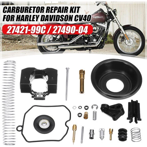 INSMA Vergaser Vergaser Reparatursatz Für Harley Davidson CV40 27421-99C 27490-04 40mm 3 INSMA Vergaser Vergaser Reparatursatz Für Harley Davidson CV40 27421-99C 27490-04 40mm