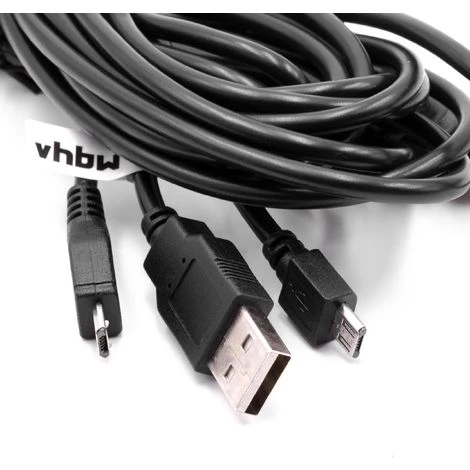 Vhbw Ladekabel Micro-USB Y-Kabel Splitter Extra Lang 3.41m Kompatibel Mit Z.B. Sony PS4 DualShock 4 Controller Spielekonsole 4 Vhbw Ladekabel Micro-USB Y-Kabel Splitter Extra Lang 3.41m Kompatibel Mit Z.B. Sony PS4 DualShock 4 Controller Spielekonsole – Bild 2
