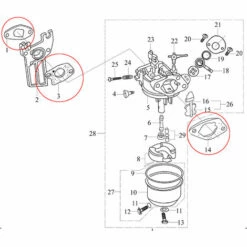 Ersatzteil Für LIFAN Benzinmotor 6,5 PS Dichtungssatz -Motoren für Gartenwerkzeug Verkäufe 3067896 4