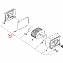 UNITEDPOWER Ersatzteil Für LIFAN 186 Dieselmotor 10 PS Luftfilterpatrone -Motoren für Gartenwerkzeug Verkäufe 3080641 3