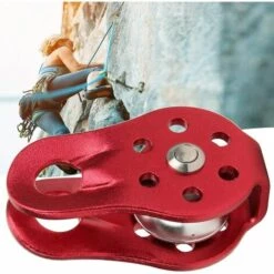 BEARSU Klettersicherheitsscheibe, Kletterseilrolle Für Den Außenbereich Metallbeschläge Feste Riemenscheibe Mit Tragbarer Schwenkplatte -Motoren für Gartenwerkzeug Verkäufe 31510051 5