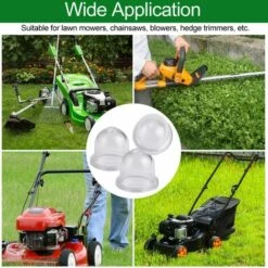 THSINDE 100Pcs Primer Pump Primer Birne Dieselkraftstoff Primer Bulb Transparent Vergaser Oil Cup Primer Bulb Freischneider Für Benzin Blasmäher 18,5 / 22mm -Motoren für Gartenwerkzeug Verkäufe 36490047 5