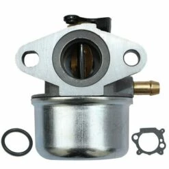 HAPPYSHOPPING Vergaser Mit Dichtung Passend Für BRIGGS & STRATTON 799868 498254 497347 497314 498170 694202 Motor Ersatz Motor Generator Mäher,Silber