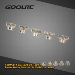 GoolRC 48DP 21T 22T 23T 24T 25T Ritzel Motor Getriebe Combo Set Fur 1/10 RC Auto Brushed Brushless Motor