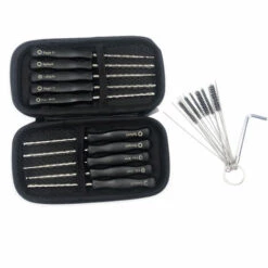 HAPPYSHOPPING 10PCS Vergaser-Einstellwerkzeug-Kit Mit Reinigungswerkzeug Für 2-Zyklen-Vergaser-Motor Vergaser-Tuning-Einstellwerkzeug,Schwarzes Silber -Motoren für Gartenwerkzeug Verkäufe 38636906 4