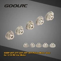 GoolRC 48DP 26T 27T 28T 29T 30T Ritzel Motor Getriebe Combo Set Fur 1/10 RC Auto Brushed Brushless Motor