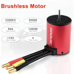 GOOLRC 3660 3300KV Brushless Motor 60A Brushless ESC Elektronischer Geschwindigkeitsregler Mit BEC Fur 1/10 RC Car Crawler -Motoren für Gartenwerkzeug Verkäufe 39696054 3