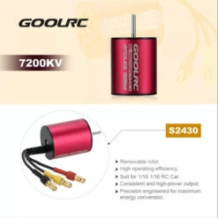 GoolRC S2430 7200KV Brushless Motor 25A ESC 2,2kg Metallgetriebe Servo Combo Set Fur 1/14 1/16 1/18 RC Car -Motoren für Gartenwerkzeug Verkäufe 39696729 4