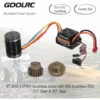 GoolRC 9T Motor 3650 4370KV Brushless Motor 60A ESC Elektronischer Geschwindigkeitsregler 5,8V/3A BEC 21T Gang 28 Gang Fur 1/10 RC Car Crawler Truck Boat