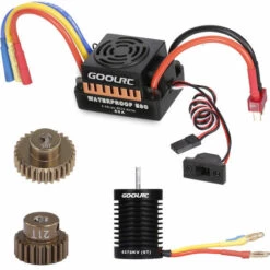 GoolRC 9T Motor 3650 4370KV Brushless Motor 60A ESC Elektronischer Geschwindigkeitsregler 5,8V/3A BEC 21T Gang 28 Gang Fur 1/10 RC Car Crawler Truck Boat -Motoren für Gartenwerkzeug Verkäufe 39701473 3