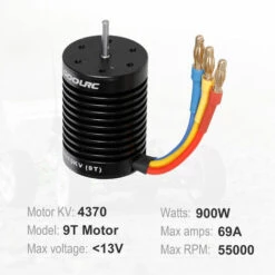 GoolRC 9T Motor 3650 4370KV Brushless Motor 60A ESC Elektronischer Geschwindigkeitsregler 5,8V/3A BEC 21T Gang 28 Gang Fur 1/10 RC Car Crawler Truck Boat -Motoren für Gartenwerkzeug Verkäufe 39701473 5