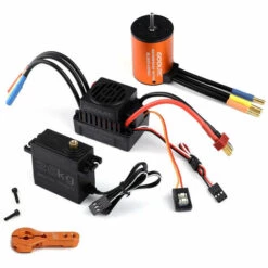 GoolRC Motor Combo Set 3650 4300KV Motor 60A Brushless ESC 25kg Servo Mit 25T Servoarm Fur 1/10 RC Auto Offroad Truck -Motoren für Gartenwerkzeug Verkäufe 39705253 3