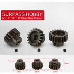 ASUPERMALL SURPASS HOBBY M1 17T 18T 19T Ritzel Motor Getriebe Fur 1/8 RC Buggy Car Monster Truck