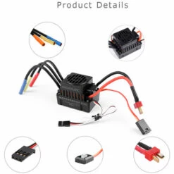 GoolRC Upgrade Wasserdichter 3660 3800KV Brushless Motor Mit 60A ESC Combo Set Fur 1/10 RC Car Truck -Motoren für Gartenwerkzeug Verkäufe 39709177 3