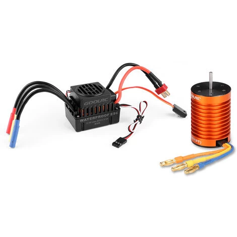 GoolRC Upgrade Wasserdichter F540 4370KV Brushless Motor Mit 45A ESC Combo Set Fur 1/10 RC Car Truck 3 GoolRC Upgrade Wasserdichter F540 4370KV Brushless Motor Mit 45A ESC Combo Set Fur 1/10 RC Car Truck