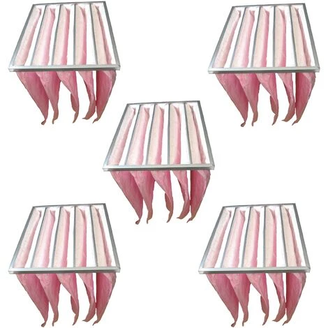 Vhbw 5x Taschenfilter Für Klima- Und Lüftungsanlagen - Filter F7, 49 X 59,2 X 60 Cm, Rosa 5 Vhbw 5x Taschenfilter Für Klima- Und Lüftungsanlagen - Filter F7, 49 X 59,2 X 60 Cm, Rosa – Bild 3