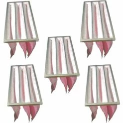 Vhbw 5x Taschenfilter Für Klima- Und Lüftungsanlagen - Filter F7, 28,7 X 59,2 X 36 Cm, Rosa -Motoren für Gartenwerkzeug Verkäufe 42006147 4
