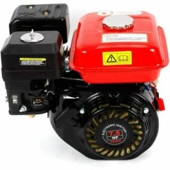 SENDERPICK 4 Takt Benzinmotor 7,5 PS Motor Industriemotor Kartmotor Einzylinder Bootsmotor Luftkühlung (Light Red+Black)