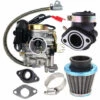 ASUPERMALL Vergaser Fit Fur GY6 50cc 49cc 4-Hub-Roller Taotao-Motor 18mm Carb Carb-Einlasskrummer Luftfilter -Motoren für Gartenwerkzeug Verkäufe 43219748 1