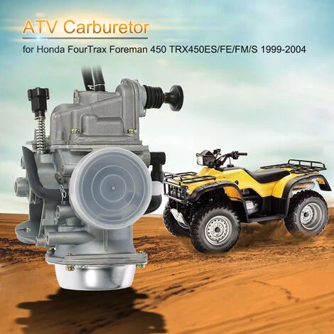 ASUPERMALL ATV Quad Carb Carb-Vergaser Fur Honda Fourtrax Foreman 450 TRX450ES / FE / FM / S 1999-2004 4 ASUPERMALL ATV Quad Carb Carb-Vergaser Fur Honda Fourtrax Foreman 450 TRX450ES / FE / FM / S 1999-2004 – Bild 2