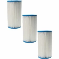 Vhbw 3x Filterkartusche Ersatz Für Intex Filter Typ A Für Swimmingpool, Filterpumpe - Wasserfilter, Blau, Weiß