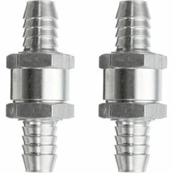 ECHOO 2 Stück Kraftstoff-Rückschlagventil, Aluminium-Kraftstoff-Rückschlagventil, Rückschlagventil Benzin Diesel Für Vergaser-Niederdruck-Kraftstoffsysteme