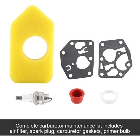 DEVENIRRICHE Luftfilter, Vergaser, Membrandichtung, Luftfilter, Zündkerzensatz Für Briggs & Stratton, Viele Kleine Rasenmäher-Zubehörteile, Vergasersatz 5 DEVENIRRICHE Luftfilter, Vergaser, Membrandichtung, Luftfilter, Zündkerzensatz Für Briggs & Stratton, Viele Kleine Rasenmäher-Zubehörteile, Vergasersatz – Bild 3