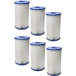 Vhbw 6x Filterkartusche Ersatz Für Intex B Für Swimmingpool, Filterpumpe - Wasserfilter, Blau, Weiß