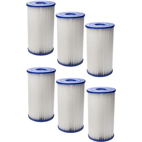 Vhbw 6x Filterkartusche Ersatz Für Intex B Für Swimmingpool, Filterpumpe - Wasserfilter, Blau, Weiß 3 Vhbw 6x Filterkartusche Ersatz Für Intex B Für Swimmingpool, Filterpumpe - Wasserfilter, Blau, Weiß