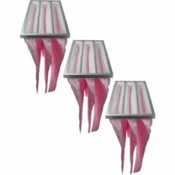Vhbw 3x Taschenfilter Für Klima- Und Lüftungsanlagen - Filter F7, 28,7 X 59,2 X 60 Cm, Rosa