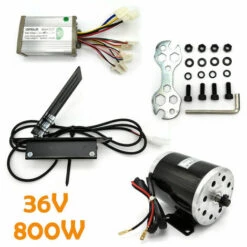 SENDERPICK Elektrofahrrad Bürstenmotor Brush Motor Umbausatz W/Regler + Pedal Elektrobürste Für Gokart E-Bike 800W 36V -Motoren für Gartenwerkzeug Verkäufe 51435158 3