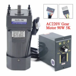 SENDERPICK Wechselstrom-Getriebemotor Reduzierstück Gear Motor M/ Geschwindigkeitsregler Antriebsmotor 5K