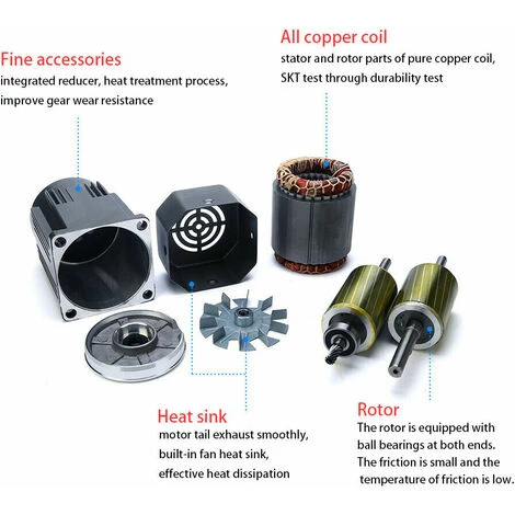 SENDERPICK Wechselstrom-Getriebemotor Reduzierstück Gear Motor M/ Geschwindigkeitsregler Antriebsmotor 5K 5 SENDERPICK Wechselstrom-Getriebemotor Reduzierstück Gear Motor M/ Geschwindigkeitsregler Antriebsmotor 5K – Bild 3