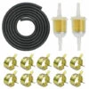 THSINDE Kraftstoffleitungs-Kit – 3 M Kraftstoffleitung + 2 Stück 5 Mm / 8 Mm Kraftstofffilter + 10 Stück Schlauchschelle Für -Motoren für Gartenwerkzeug Verkäufe 52787341 1