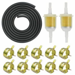 THSINDE Kraftstoffleitungs-Kit – 3 M Kraftstoffleitung + 2 Stück 5 Mm / 8 Mm Kraftstofffilter + 10 Stück Schlauchschelle Für