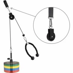 TINOR Kabelrolle, Gewichtheberrolle Mit Aufhängegurt Und Karabiner, Einzelne Riemenscheibe, Drehbare Heberolle (2 Stück) -Motoren für Gartenwerkzeug Verkäufe 53051989 5