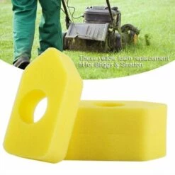 ECHOO Luftfilter – 10 Stück Gelber Schaumstoff-Luftfilter, Ersatzluftfilter Für Briggs & Stratton -Motoren für Gartenwerkzeug Verkäufe 53098713 4