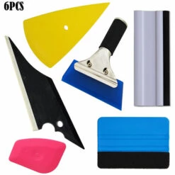 Auto-Fensterfolie, Vinyl-Abdeckungs-Werkzeug-Kit, Betterlife 6-teiliges Fahrzeug-Schutzglas, Fensterfolie, Car Wrapping, Tönung, Vinyl-Installationswerkzeug: Rakel, Schaber