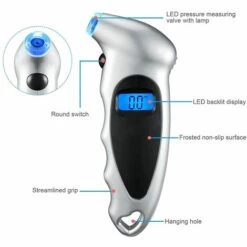 Digitales Reifendruckmessgerät, Tragbares Großes 150-Psi-Display Mit Hintergrundbeleuchtung, Hochpräzise Reifendrucküberwachung, Geeignet Für Autos, Lastwagen Und Fahrräder, Silver-Betterlife -Motoren für Gartenwerkzeug Verkäufe 54099203 3