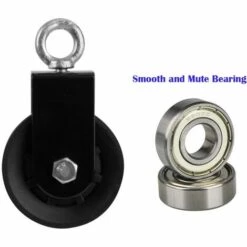 Schwenkbarer Rollenblock, Einzelner Flaschenzug Mit U-Halterung, Drehbares Heberollen-Rollenrad Für Drahtseil-Kabelrollen-Krafttraining,,Betterlife -Motoren für Gartenwerkzeug Verkäufe 54099755 4